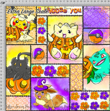 Load image into Gallery viewer, *BACK ORDER* Little Critters Halloween Floral Quilt Block