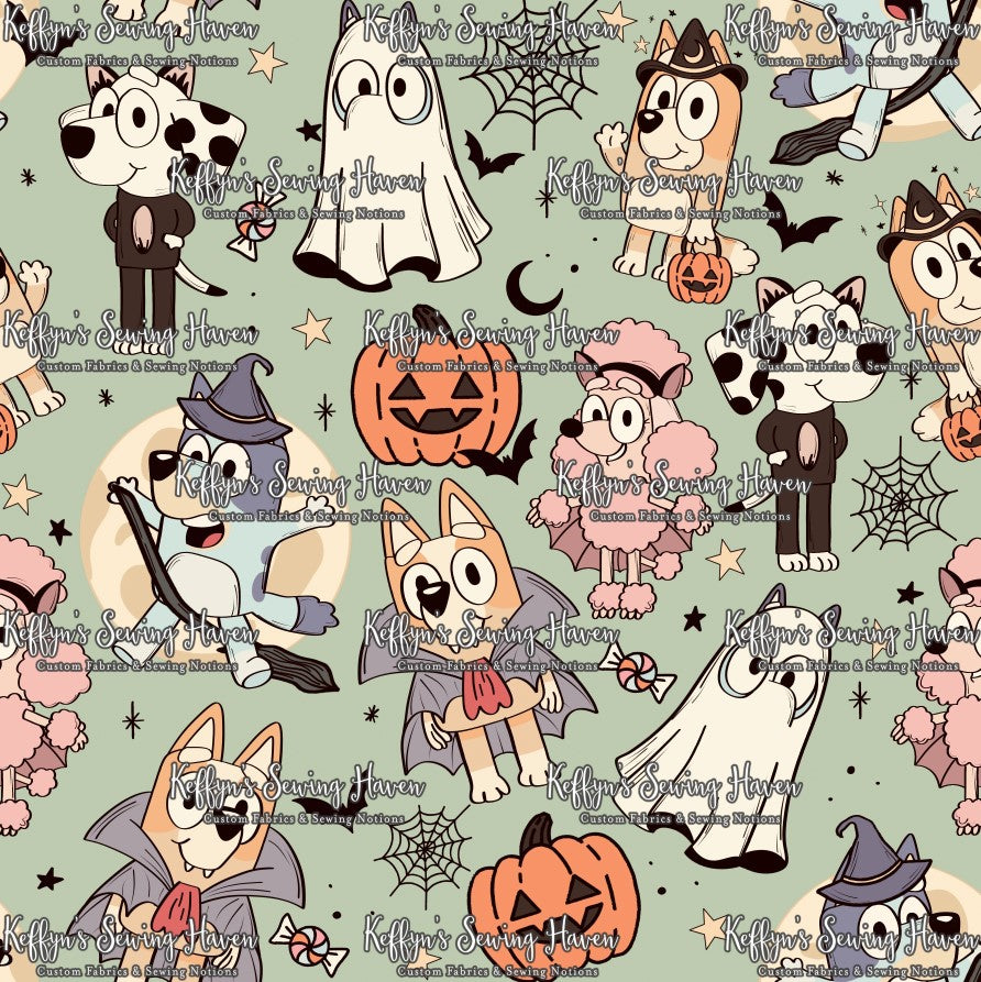 *BACK ORDER* SD Halloween Bluey Green