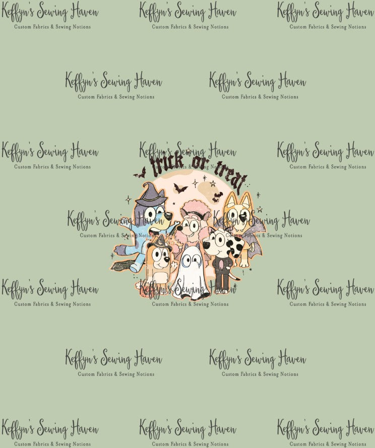*BACK ORDER* SD Halloween Bluey 'Green' Panels