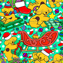 Load image into Gallery viewer, *BACK ORDER* Xmas Playful Pup Green