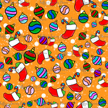 Load image into Gallery viewer, *BACK ORDER* Xmas Playful Pup Accents Orange