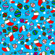 Load image into Gallery viewer, *BACK ORDER* Xmas Playful Pup Accents Sky Blue