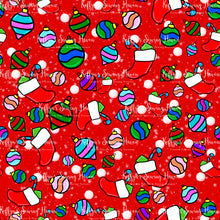 Load image into Gallery viewer, *BACK ORDER* Xmas Playful Pup Accents Red