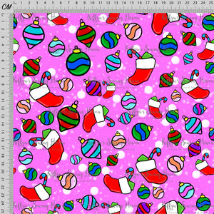 *BACK ORDER* Xmas Playful Pup Accents Pink