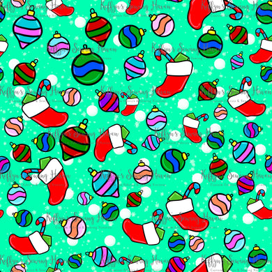 *BACK ORDER* Xmas Playful Pup Accents Green