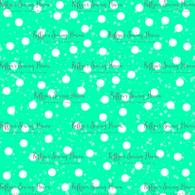 *BACK ORDER* Xmas Playful Pup Green Snow Co-Ord