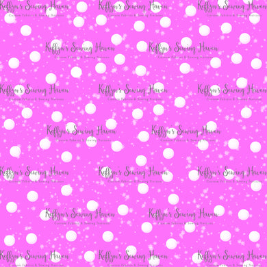 *BACK ORDER* Xmas Playful Pup Pink Snow Co-Ord