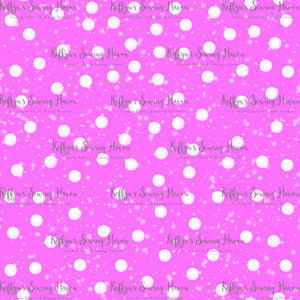 *BACK ORDER* Xmas Playful Pup Pink Snow Co-Ord