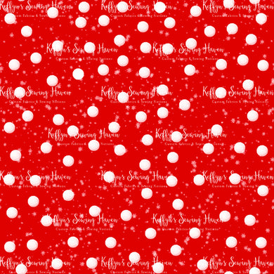 *BACK ORDER* Xmas Playful Pup Red Snow Co-Ord