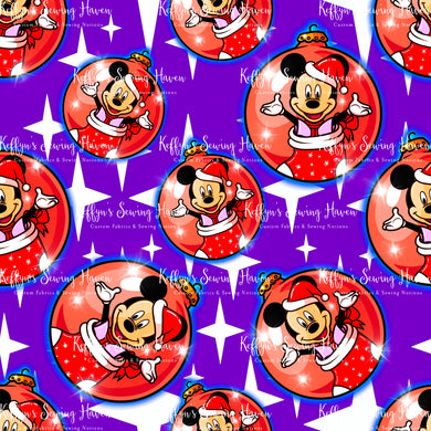 *BACK ORDER* Mouse Baubles Purple Main
