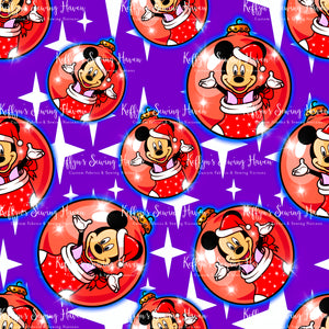 *BACK ORDER* Mouse Baubles Purple Main