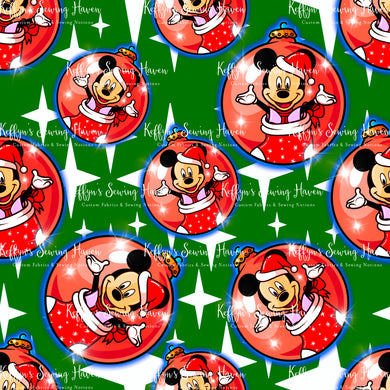 *BACK ORDER* Mouse Baubles Green Main
