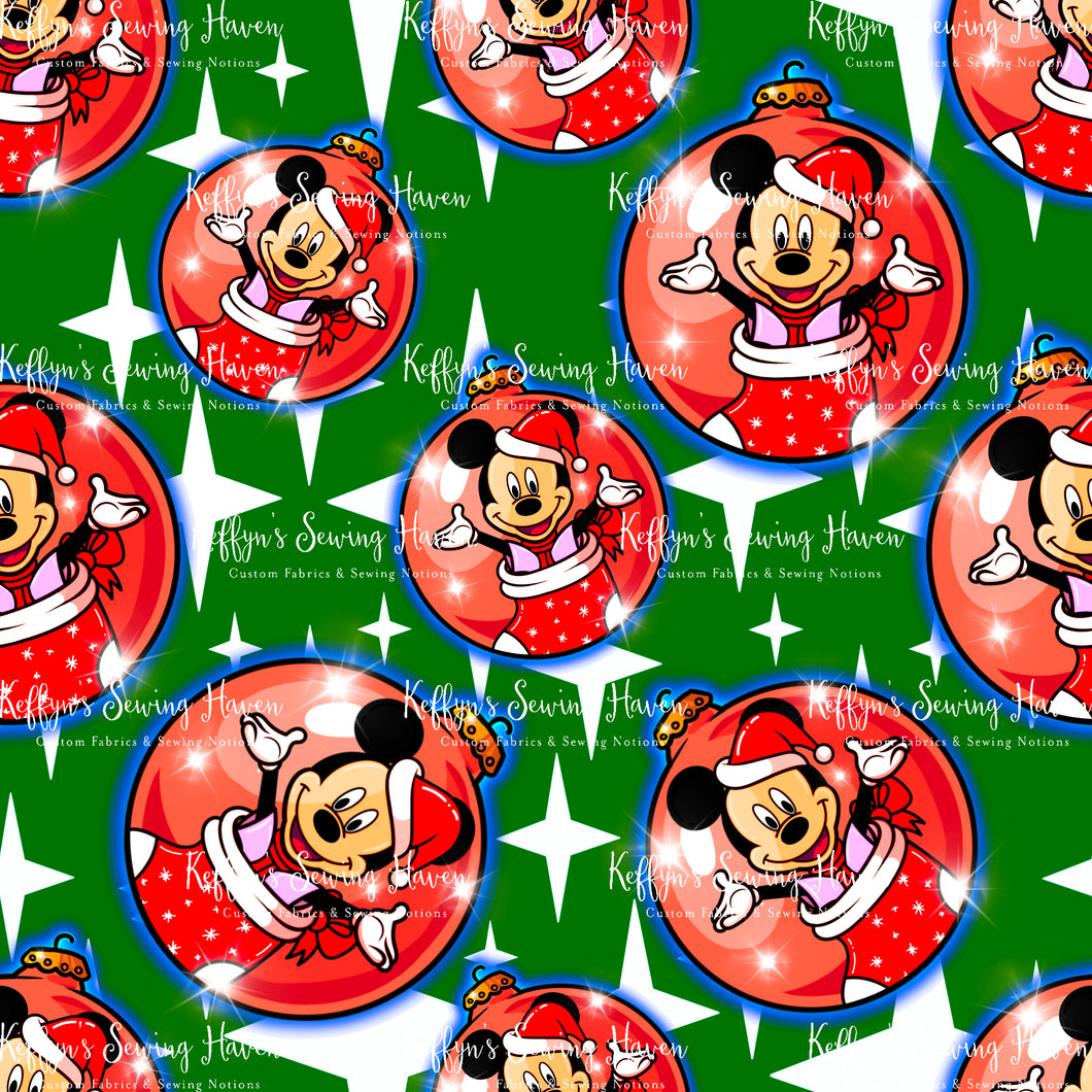 *BACK ORDER* Mouse Baubles Green Main