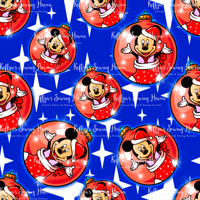 *BACK ORDER* Mouse Baubles Blue Main