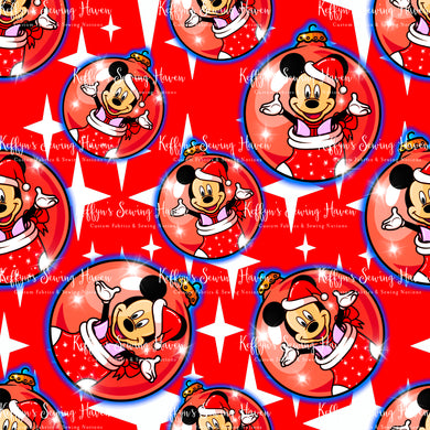 *BACK ORDER* Mouse Baubles Red Main