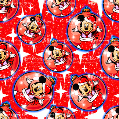*BACK ORDER* Mouse Baubles Glitter Mains