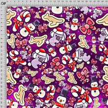 Load image into Gallery viewer, *BACK ORDER* Blue Dog Xmas Accents Plum Co-Ord
