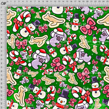 Load image into Gallery viewer, *BACK ORDER* Blue Dog Xmas Accents Green Co-Ord