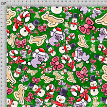 Load image into Gallery viewer, *BACK ORDER* Blue Dog Xmas Accents Green Co-Ord