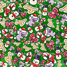 Load image into Gallery viewer, *BACK ORDER* Blue Dog Xmas Accents Green Co-Ord