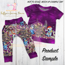 Load image into Gallery viewer, *BACK ORDER* Blue Dog Xmas Double Border Plum