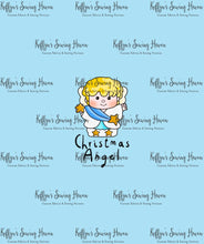 Load image into Gallery viewer, *BACK ORDER* Little Nativity Blue &#39;Angel&#39; Panels