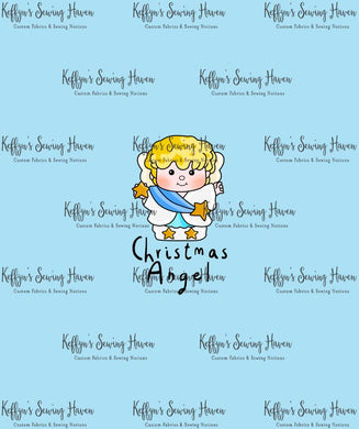 *BACK ORDER* Little Nativity Blue 'Angel' Panels