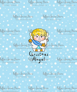*BACK ORDER* Little Nativity Blue 'Angel' Panels