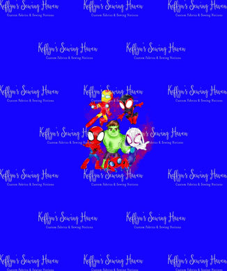 *BACK ORDER* Spidey Friends 'Group' BLUE Panels