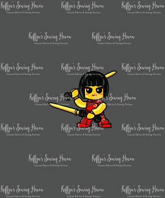 *BACK ORDER* Ninjas Girl Panels