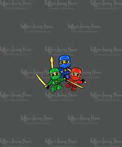 *BACK ORDER* Ninjas Trio Panels