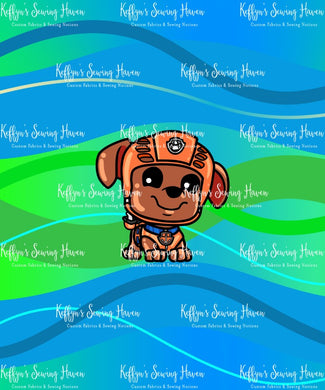 *BACK ORDER* Paws Blue BIG KID Panels