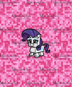 *BACK ORDER* Pixel Ponies 'Pink' BIG KID Panels