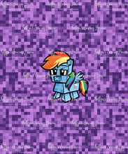 Load image into Gallery viewer, *BACK ORDER* Pixel Ponies &#39;Purple&#39; BIG KID Panels