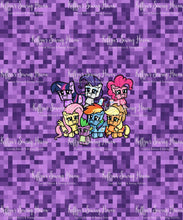 Load image into Gallery viewer, *BACK ORDER* Pixel Ponies &#39;Purple&#39; BIG KID Panels