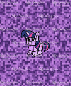 *BACK ORDER* Pixel Ponies 'Purple' BIG KID Panels