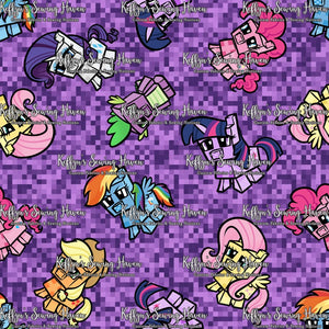 *BACK ORDER* Pixel Ponies Purple