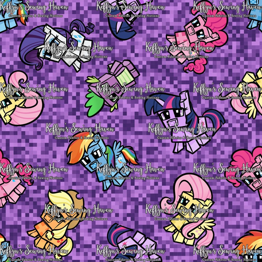*BACK ORDER* Pixel Ponies Purple