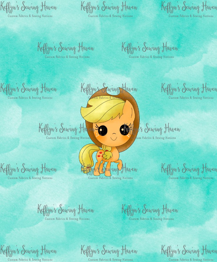 *BACK ORDER* Ponies Mint ADULT Panels