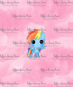 *BACK ORDER* Ponies Pink ADULT Panels