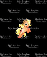 Load image into Gallery viewer, *BACK ORDER* Pony Mash Up Black ADULT Panels