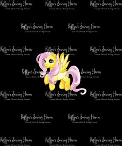*BACK ORDER* Pony Mash Up Black ADULT Panels