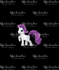 *BACK ORDER* Pony Mash Up Black ADULT Panels