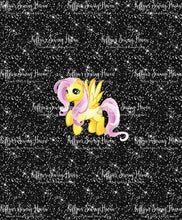Load image into Gallery viewer, *BACK ORDER* Pony Mash Up CHILD Black Glitter Panels