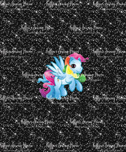 Load image into Gallery viewer, *BACK ORDER* Pony Mash Up CHILD Black Glitter Panels