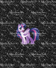 Load image into Gallery viewer, *BACK ORDER* Pony Mash Up CHILD Black Glitter Panels