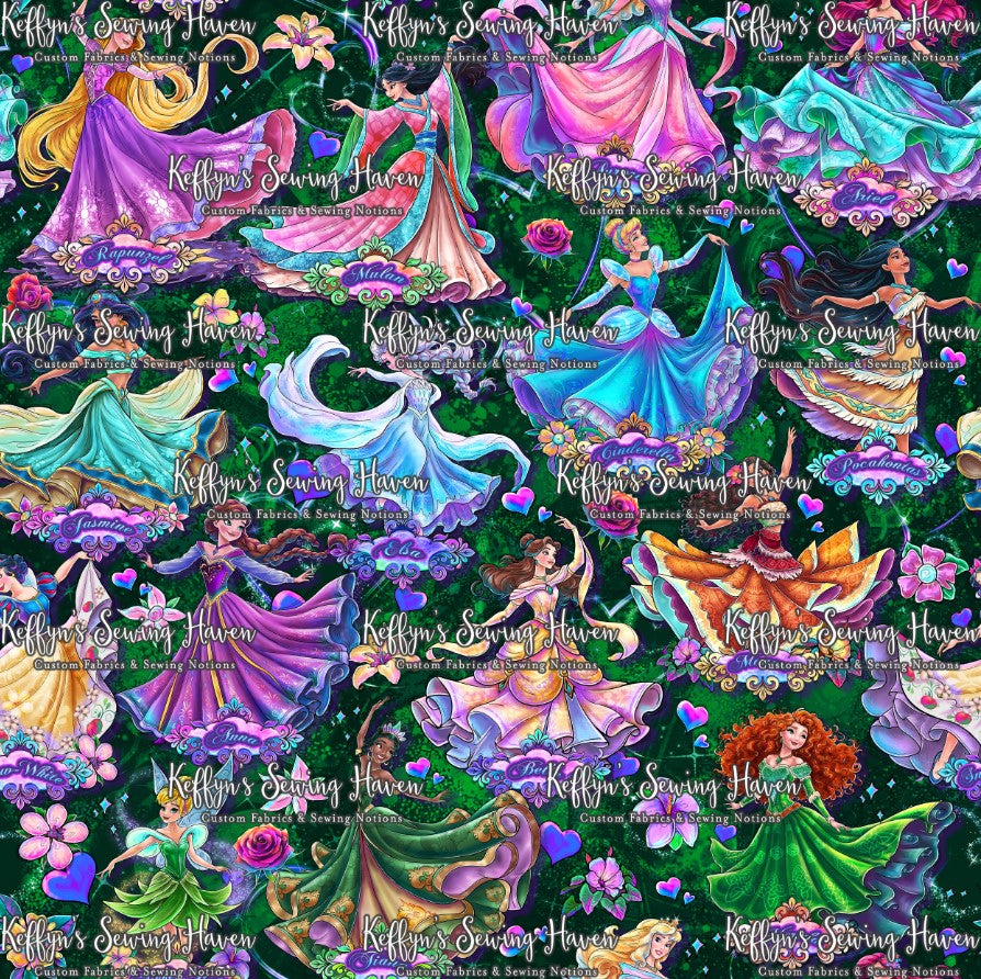 *BACK ORDER* SE Princesses M1 Dk Green & Magenta