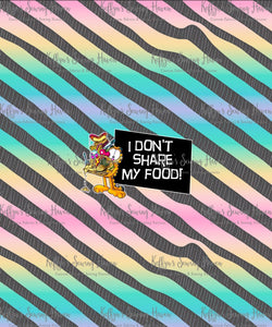 *BACK ORDER* Garfield Salty 'Don't Share' CHILD Panels