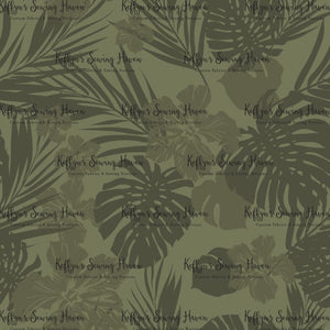 *BACK ORDER* Feline Fanatic's Khaki Ferns Co-Ord