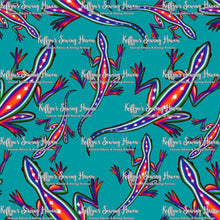 Load image into Gallery viewer, *BACK ORDER* Tribal Lizards Teal